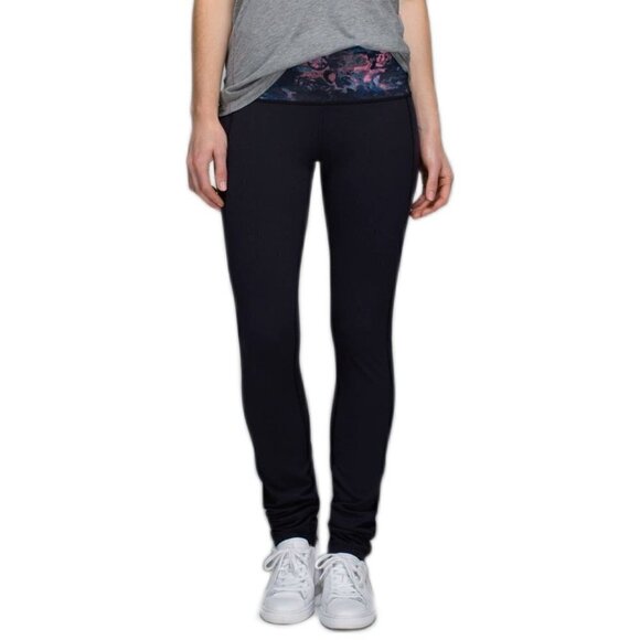 Lululemon Skinny Groove Pant II Full-On Luon  Roll Down - Picture 1 of 16